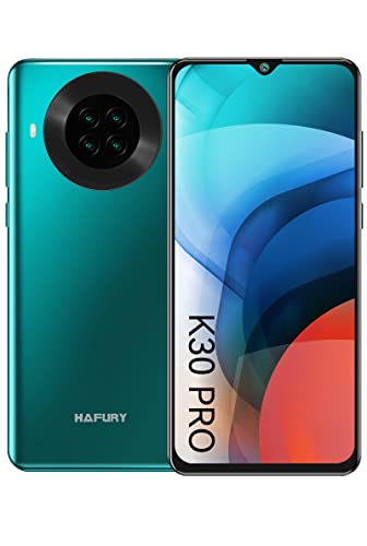 HAFURY Smartphone Móvil Libre 4G, 8GB RAM+128GB ROM 6,5 Pulgadas DotDisplay Teléfono Móvil K30 Pro Cámara Cuádruple 4200mAh Batería, Procesador Helio P60 Dual SIM Face ID con NFC Android 10.0, Verde