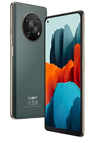 Teléfono Móvil 4G, Cubot Smartphone Libre MAX 3 Pantalla 6,95'' Cámara Triple 48MP+16MP con IA 4GB+64GB 256GB Expandible Barato y Bueno Batería 5000mAh, Android 11 con NFC Huella Táctil, Verde